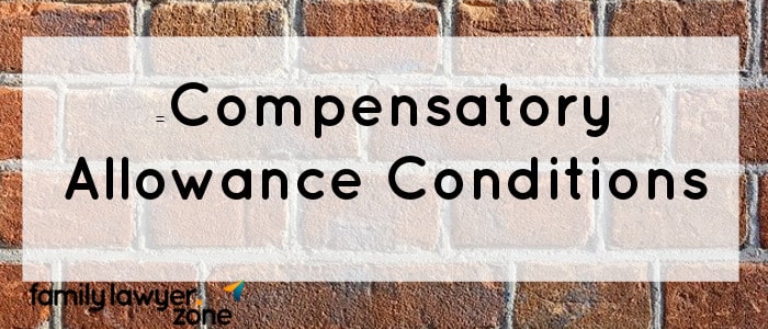 Compensatory allowance conditions