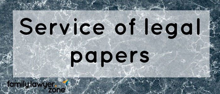Service of legal papers