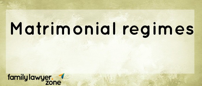 11- Matrimonial regimes