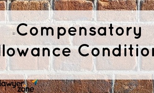 Compensatory allowance conditions